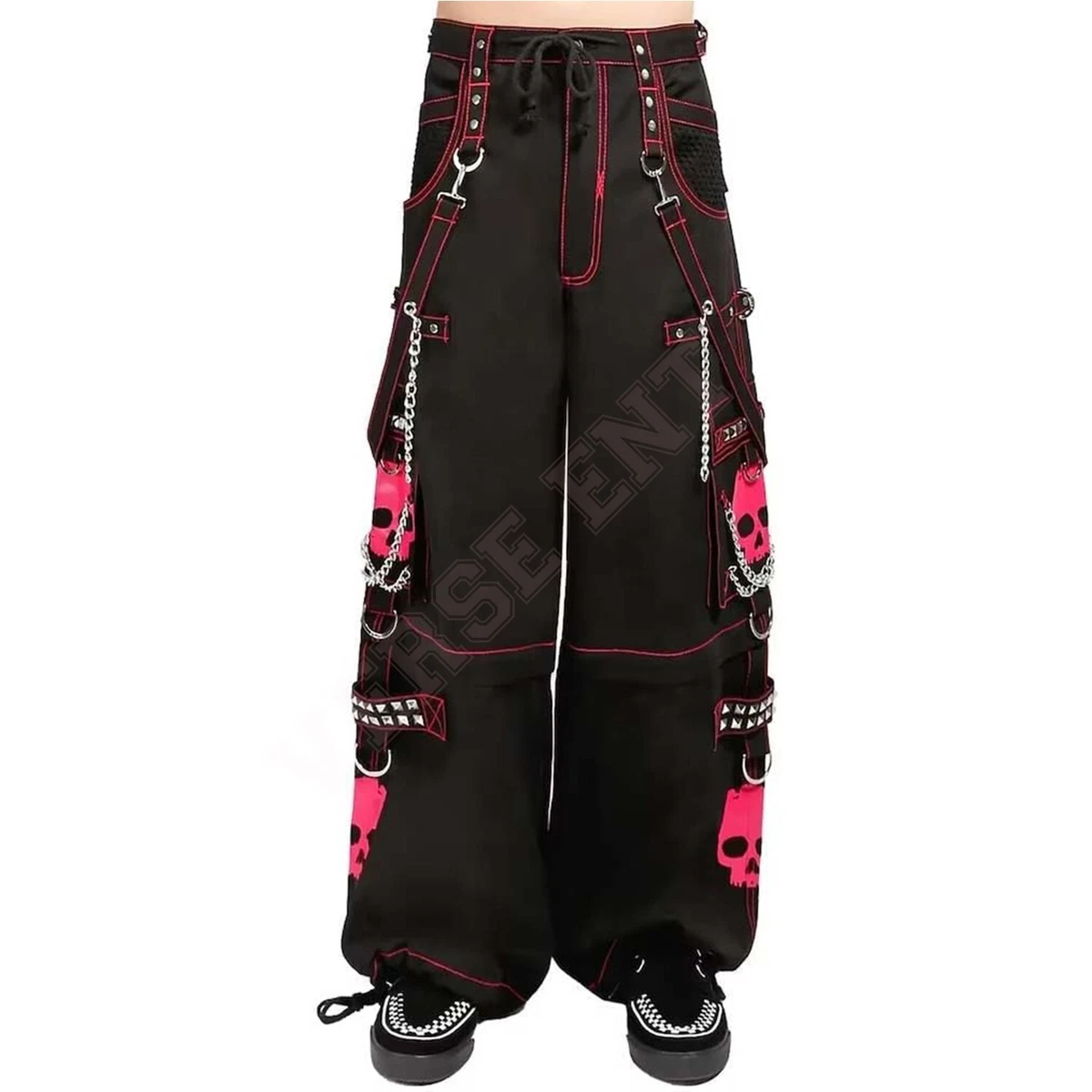 PINKPIN Catena Portafoglio Per Pantaloni Uomo E Donna - Stile Gotico Punk Con Rivetti E Catene Geometriche, Accessorio Jeans Moto - 5