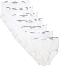 Fruit of the Loom Men's Tag Free  Cotton White Briefs, 7 Pack