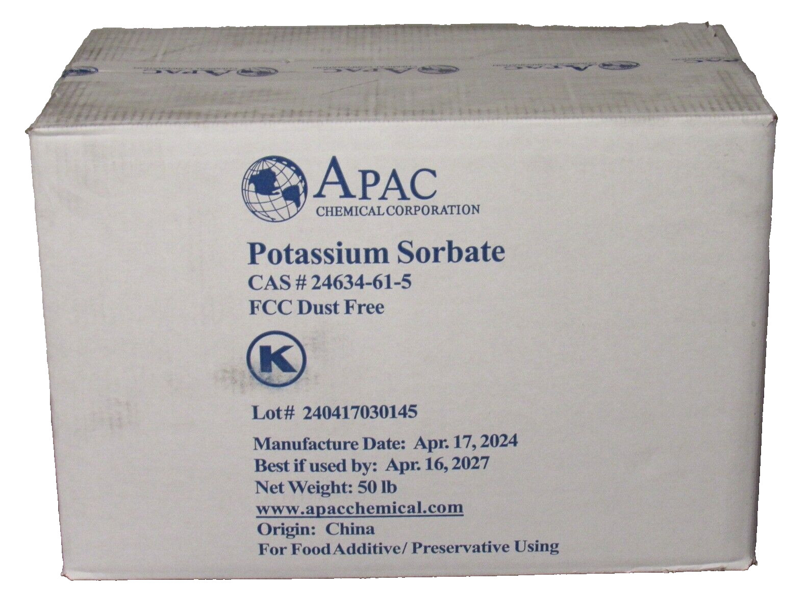 NEW 50lbs Potassium Sorbate Granular FCC Food Grade Preservative EXP 2027 USP NF