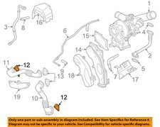 GM OEM Turbocharger Turbo-inlet Pipe Tube Duct Right 97303648 for sale ...
