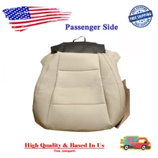 Passenger Side Perforated Leather Bottom Seat Cover TAN For 15-19 Subaru Outback