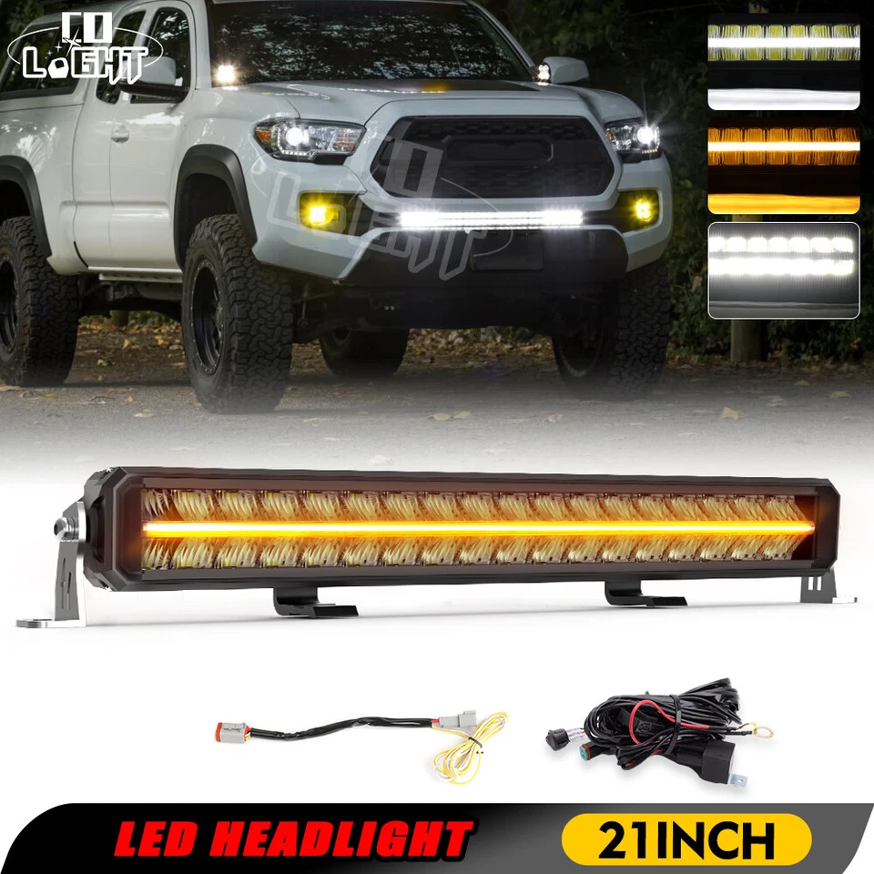 COLIGHT 22 Zoll LED light bar DRL für Toyota Hilux Pickup E geprüft Doppelreihe - Bild 1 von 4