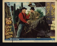 Curtain Call At Cactus Creek A 1950 Walter Brennan Vincent Price lobby card Box1