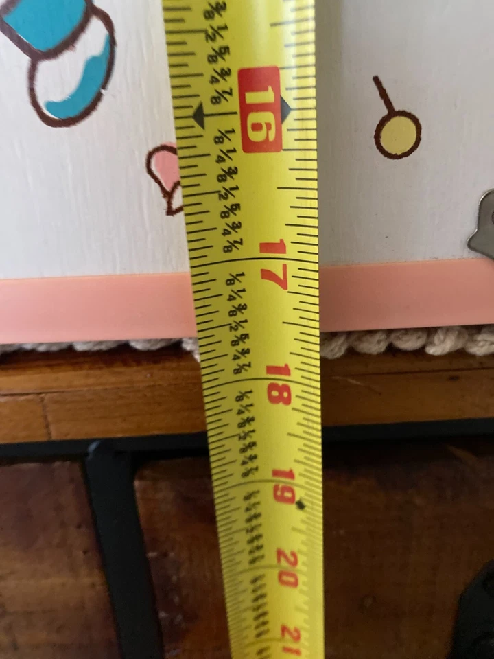 Vintage Wooden DollTrunk 18"x8.5"x9" - Image 3 of 4