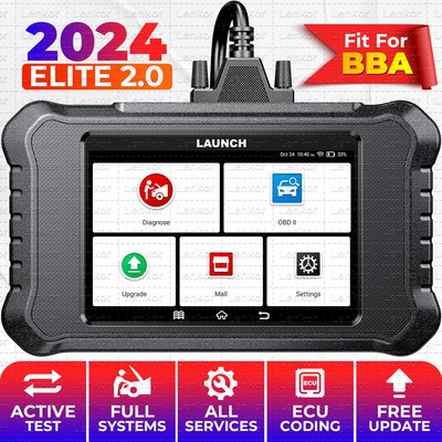 LAUNCH Creader Elite 2.0 OBD2 Scanner Diagnostic Tool ABS SRS DPF Reset For BMW