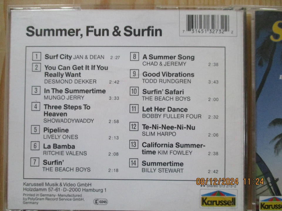 Summer,Fun & Surfin - 14 Songs - CD - Bild 2 von 3