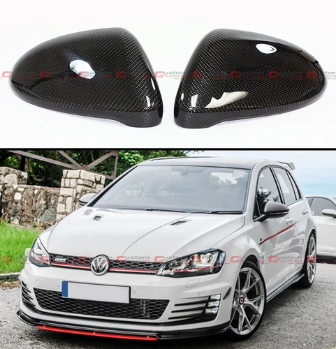 1:1 Replacement Carbon Fiber Side Mirror Cover For 2015-20 Golf 7 Mk7 GTI R VII