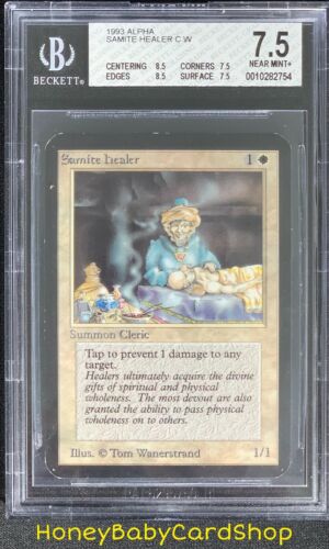 MTG Limited Edition Alpha 1993 Samite Healer BGS 7.5Q++ NM+ Old School 93/94