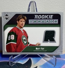 2005-06 Upper Deck SERIES 2 Hockey MATT FOY #RT-MF ROOKIE THREADS JERSEY