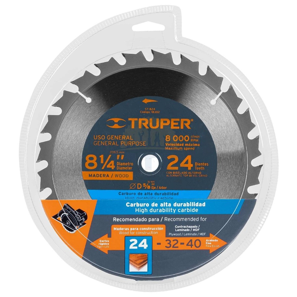 Truper Razorblade Truper ST-824 Saw blade 8-1/4