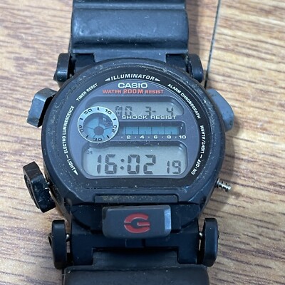 Casio G-Shock DW9052 Men's Black Resin Digital Gray Dial Wrist