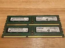 Crucial Micron 4GB Kit 2x2GB PC3-10600U DDR3 Non-ECC DIMM RAM