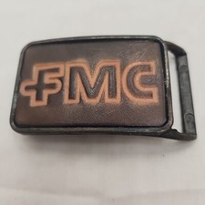 Vintage FMC Belt Buckle Federal Maritime Commission Solid Brass Made In USA