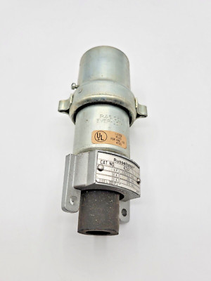 Russellstoll Feedrail 4241 Ever-Lok Plug 20/30A 250/575V 1 HP 3 Prong Twist Lock
