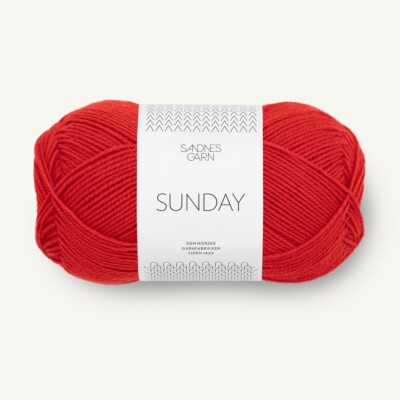 SUNDAY von SANDNES GARN - SCARLET RED (4018) - 50 g / ca. 235 m Wolle