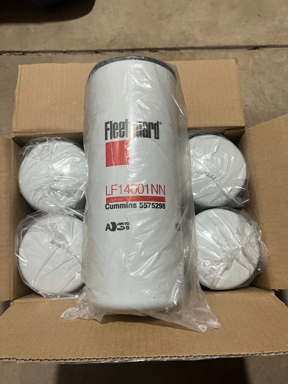 6 Fleetguard LF14001NN Oil Filter Cummins 5575298 (6 pack)