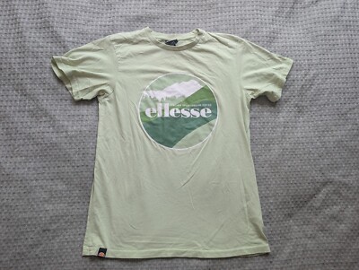 Ellesse Shirt Women 6 Green Short Sleeve Tee Crew Neck