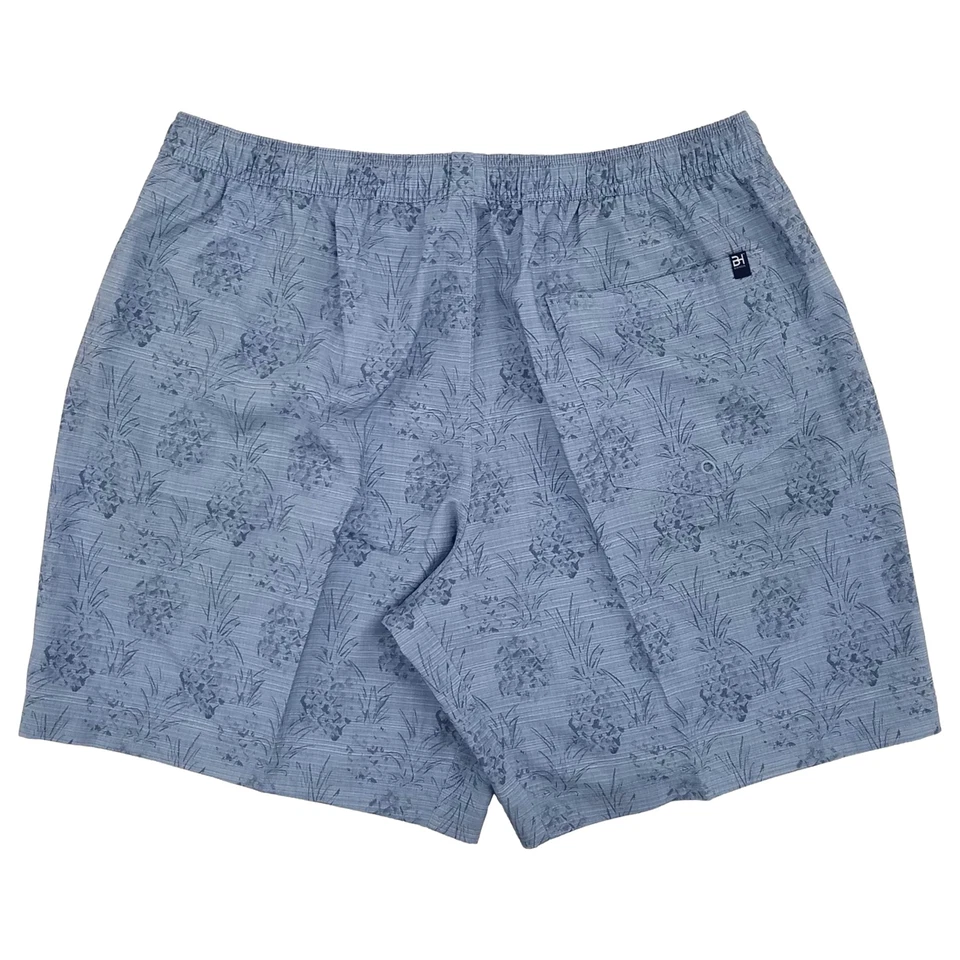 Ben Hogan Mens & Big Mens Pearl Blue Pineapple Print Stretch Golf Shorts - Image 2 of 2