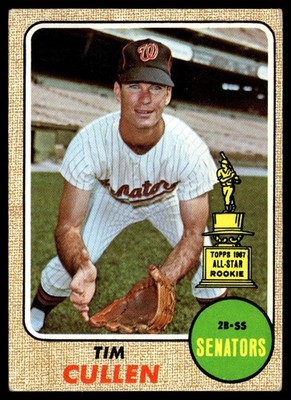 1968 Topps Tim Cullen Washington Senators #209