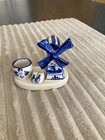 LOT OF DELFT PROCELAIN WINDMILL SALT AND PEPPER AND WINDMILL TOOTHPICK HOLDER — photo 3