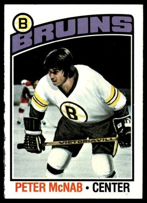 1976-77 Topps Hockey Card Peter McNab Boston Bruins #118 EX