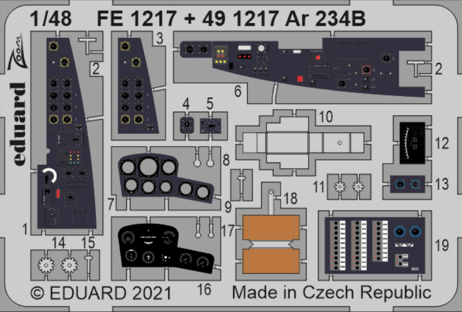 Eduard FE1217 1:48 Supermarine Spitfire Mk.XVI TFace