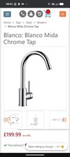 Blanco Chrome Kitchen Sink Mixer Tap