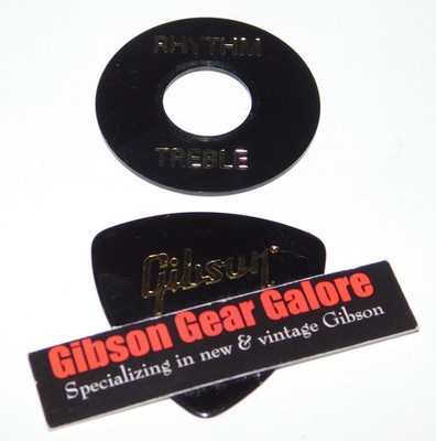 Gibson Les Paul Switch Washer Ring Black Gold Relic Guitar Parts Custom Project