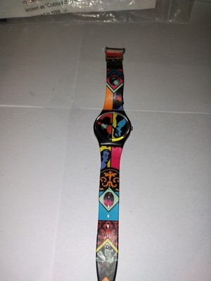 SWATCH WATCH AG 1988 ''COLOURED LOVE'' #755 SWISS ETA RARE WORKING!!!