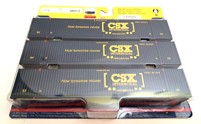 Athearn ATH27983 HO Intermodal CSX 53  CIMC Container 3-Pack Brand New Sealed!