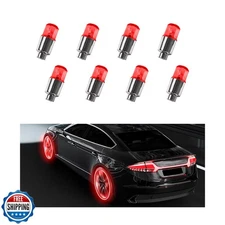 Sylvil 8 PCS LED Tire Valve Stem Cap Lights, Waterproof Motion Tyre Spoke Lig