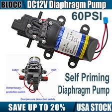 DC12V Diaphragm Pump 60PSI 2.5A 2.5L/M Micro Sprayer Water Pump Automatic Switch