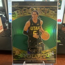 2024-25 Panini Select Rookie Revolution Green Prizm Cody Williams  #22