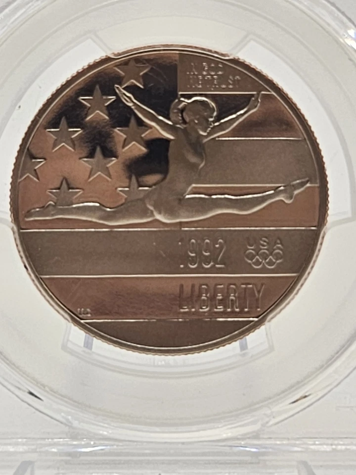 1992-S Olympic Gymnastics Commemorative Half Dollar PR69 DCAM PCGS - Image 2 of 4
