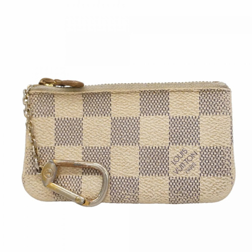 Louis Vuitton Damier Azur Pochette Clé N62659 White Wallet/Coin Ca... GZl1isgd