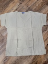 Landau Beige Color Scrubs Top Missing Size Tag And M Pants 7602 