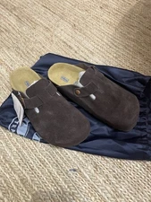 Men’s Birkenstock Boston Clog in Chocolate Brown