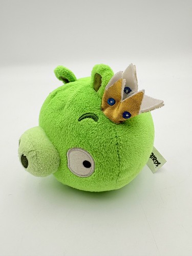 Angry Birds Green Pig King Plush Crown Rovio Commonwealth Movie No Sound Leonard - Picture 5 of 9