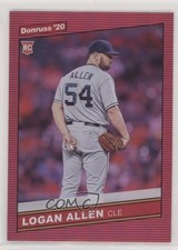 2020 Panini Donruss Retro 1986 Variations Holo Red Logan Allen #243 0t2