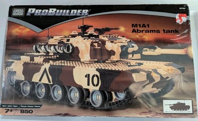 Mega Bloks Probuilder M1A1 Abrams Tank Set 9734 Building Blocks 2002
