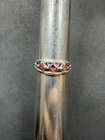3.5g VTG Sterling Silver 925 Garnet Ring Size 9.25 Jewelry Lot G