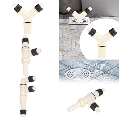 Floor Drain Waste Connector Sewer Sturdy Water Pipe Fast Drainage Speed Washing