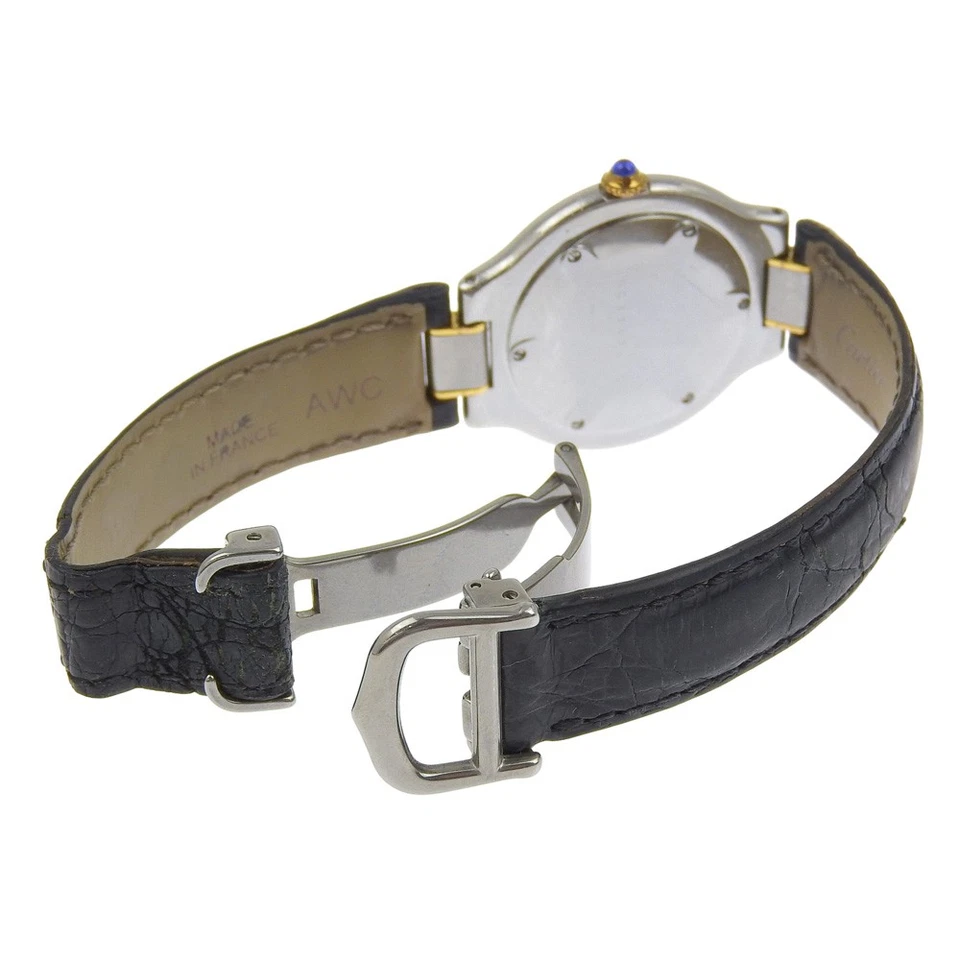 CARTIER Must21 Watches whiteDial Stainless Steel/leather Quartz Analog dis... - Image 4 of 4