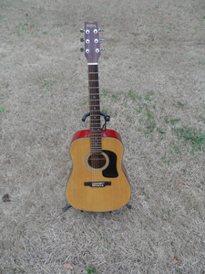 WASHBURN D 10 GUITAR, NEW STRINGS