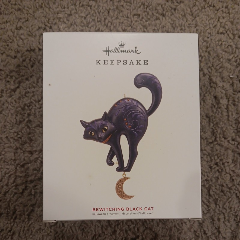 2019 HALLMARK KEEPSAKE CHRISTMAS ORNAMENT BEWITCHING BLACK CAT 