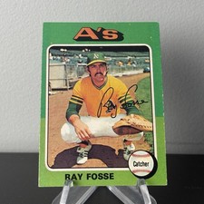 Ray Fosse 1975 Topps #486 Oakland Athletics A's Vintage Baseball Card