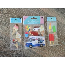 Jolees Boutique Ice Cream Truck Popsicles Stickers 3D Embellishments #2