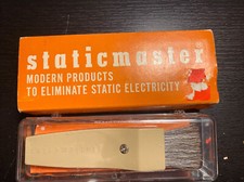 Genuine Static Master Brush 1" 1 C- 5 GOOD CONDITION Vintage Case Instruction