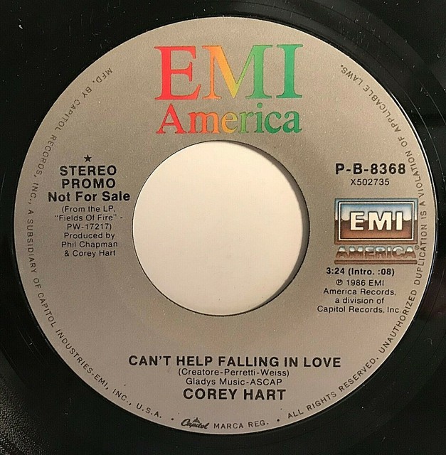 COREY HART "Can't Help Falling In Love" 7" 45 RPM Promo Single Vinyl 1986 EX eBay