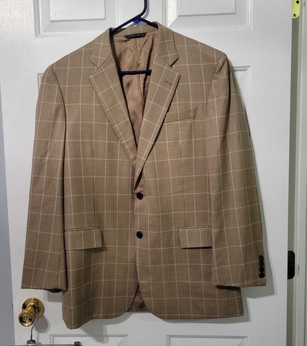 Blazer Brooks Brothers 1818 Madison 41R laine vitre Drago toile complète